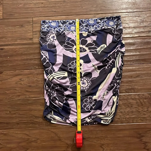 Free People She’s Something Else Retro  Mini Skirt Plum Combo Size M - Picture 8 of 10